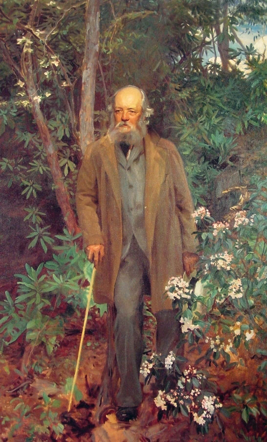 Oil painting of Frederick Law Olmsted that hangs at the Biltmore Estate