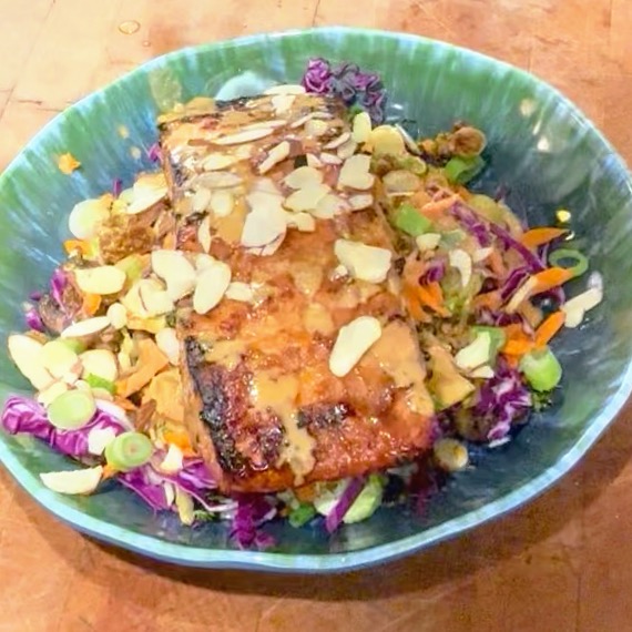 Asian BBQ Salmon Bowl