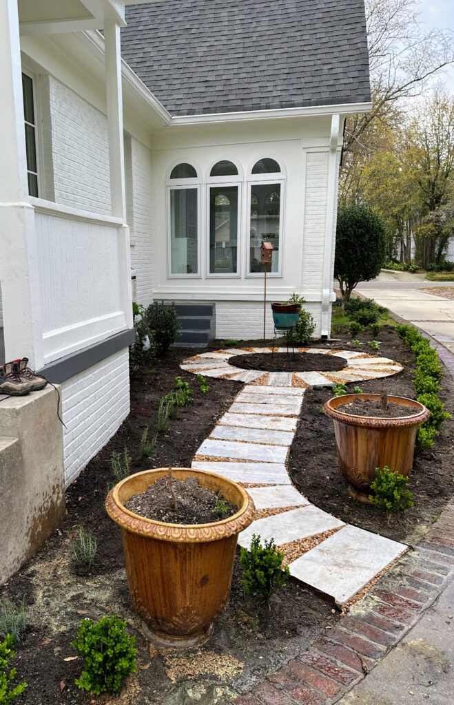 Lorie's herb garden needs a fountain at least 40" for that circular focal point