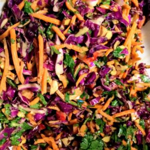 Asian Slaw with Tahini-Lime Dressing