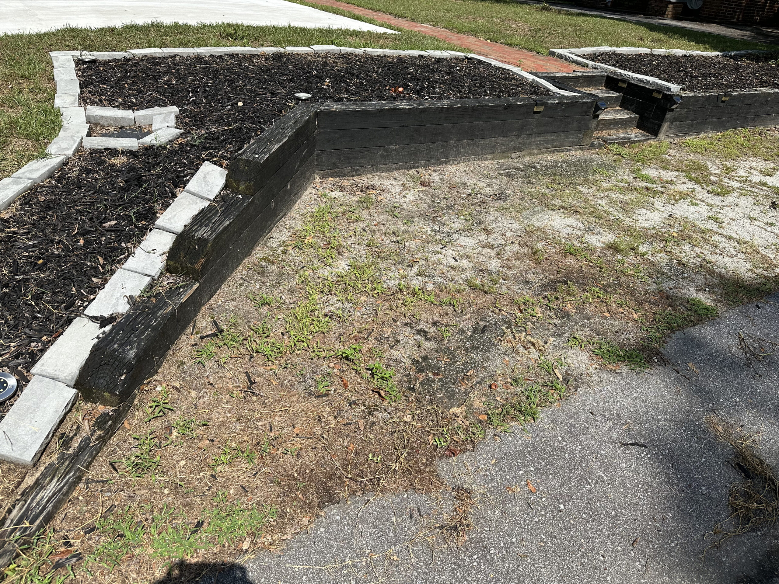 A front bed abandoned after a year