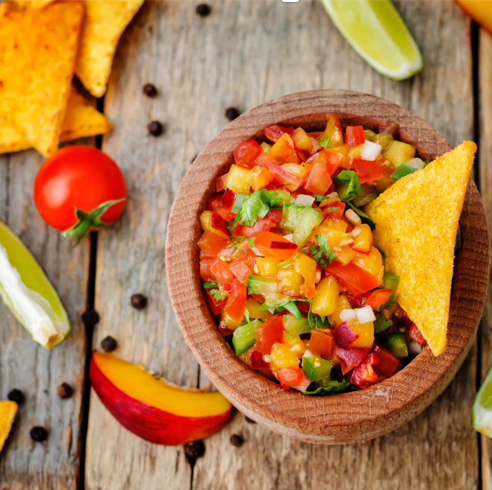 Peach, Tomato, & Avocado Salsa