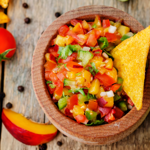 Peach, Tomato, & Avocado Salsa