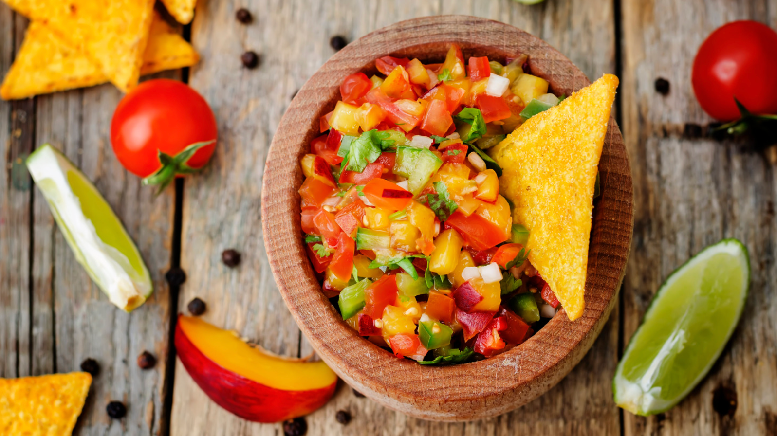 Peach, Tomato, & Avocado Salsa